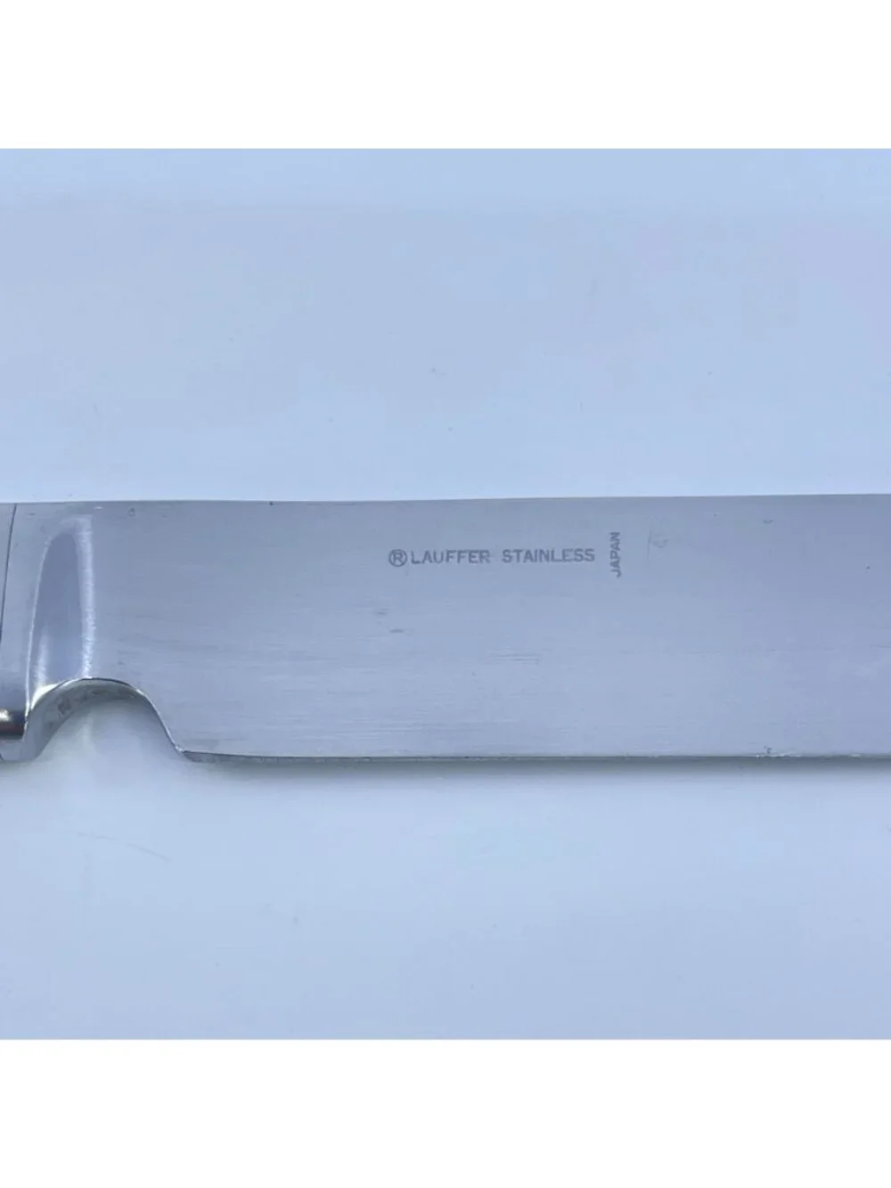 vintage lauffer stainless steel 18/8 dinner knife made in japan set of 2 1980